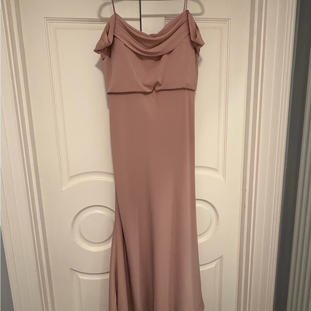 Jenny Yoo Collection dress in whipped apricot color